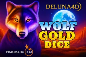 Tampilan 3D Slot Online Wolf Gold Dice Pragmatic Play di Platform DELUNA4D